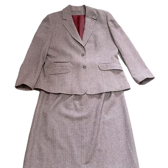 Daniel for Spellbound Vintage 💯% Wool Blazer & Skirt Set Sz 16 - Picture 1 of 16